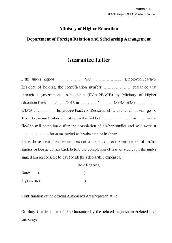 picture1_Scholarship Application Letter Sample Pdf 48220 | Annex 3 4 Guarantee Letter Eng