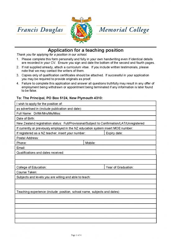 picture Application Format Pdf 47777 | Applic Teacher