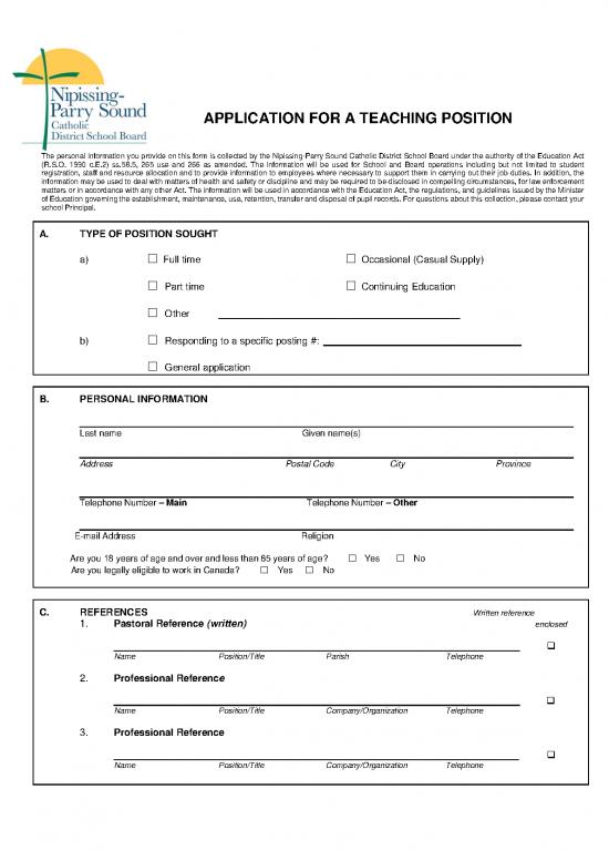 picture1_Application Format Pdf 48016 | Application Form Teacher (application For A Teaching Position)