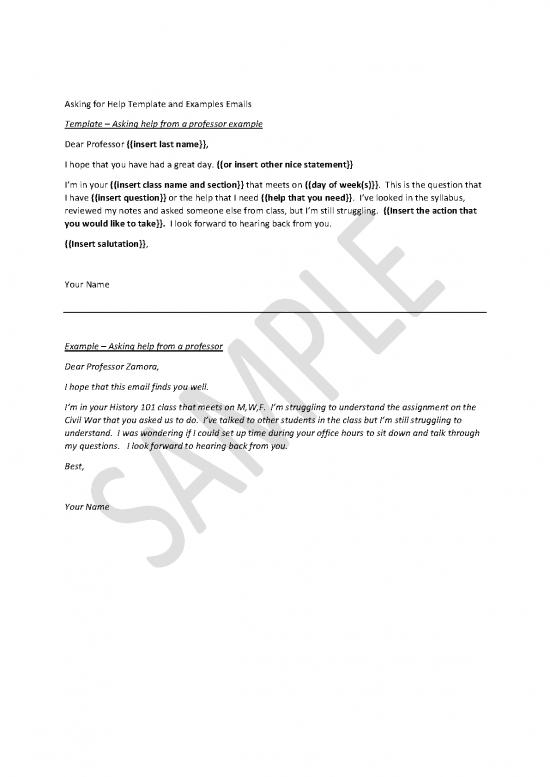 picture1_Asking For Help Email Template