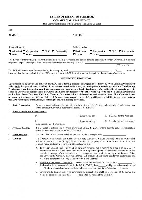 picture_Letter Pdf 47626 | Commercial Letter Of Intent To Purchase