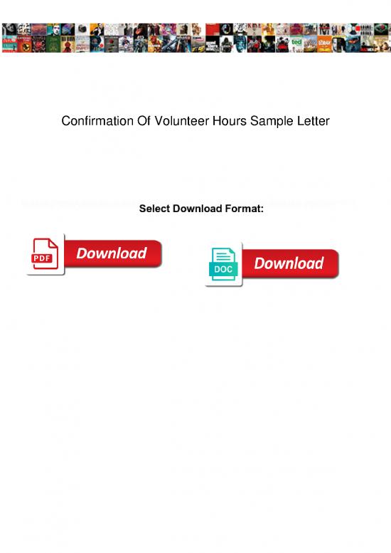 picture_Letter Pdf 48695 | Confirmation Of Volunteer Hours Sample Letter