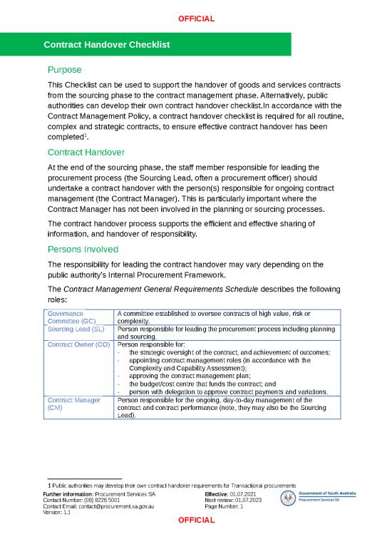 picture_Microsoft Word Checklist Template 47169 | Contract Handover Checklist V1
