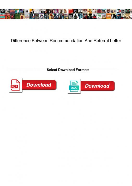 picture Letter Pdf 48076 | Difference Between Recommendation And Referral Letter