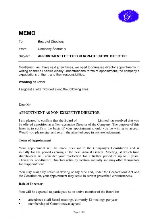 picture Letter Pdf 48513 | Director Appointletter