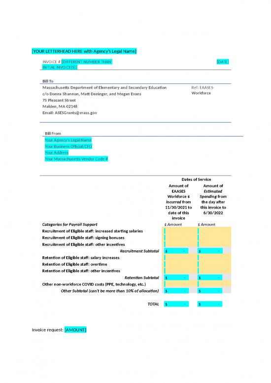 picture Invoice Template Word 47359 | Eaases Workforce Invoice Template