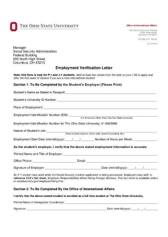 picture Letter Pdf 48031 | Employment Verification Letter Ssn