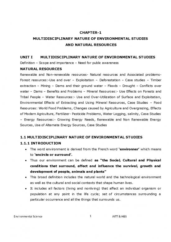 picture The Environment Pdf 49381 | Environmental Studies Lecture Notedoc I Betech  Ece Cse Eee Ceme Iii Sem Br