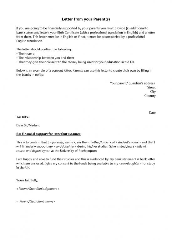 picture1_Consent Letter Parents 49065 | Example Parent Consent Letter