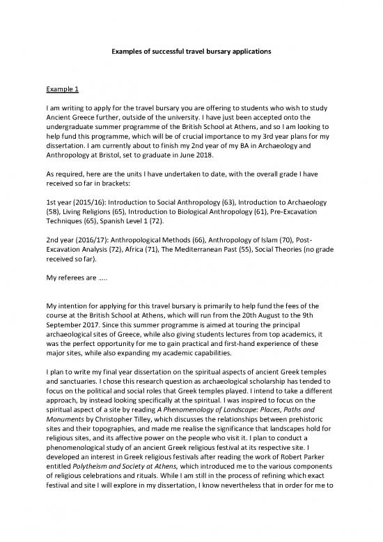 picture1_Sample Dissertation 48448 | Examples Successful Travel Bursary Applications