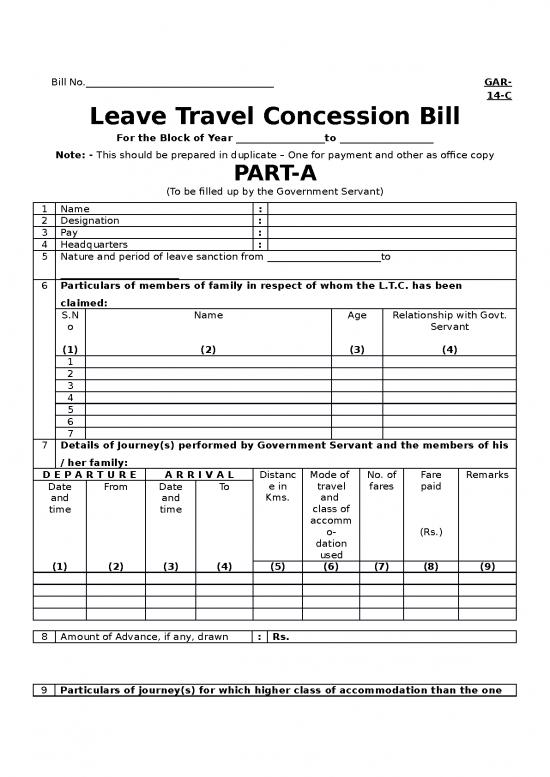 picture1_Form Leave Travel Concession Ltc Bill