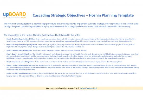 picture Strategy Presentation 46878 | Free Cascading Objectives Hoshin Planning Template Powerpoint Download