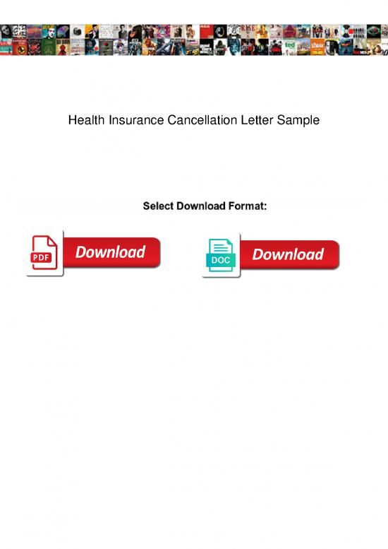 picture Letter Pdf 48548 | Health Insurance Cancellation Letter Sample