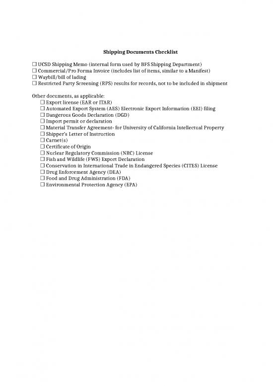 picture Invoice Template Word 47194 | International Shipping Document Checklist