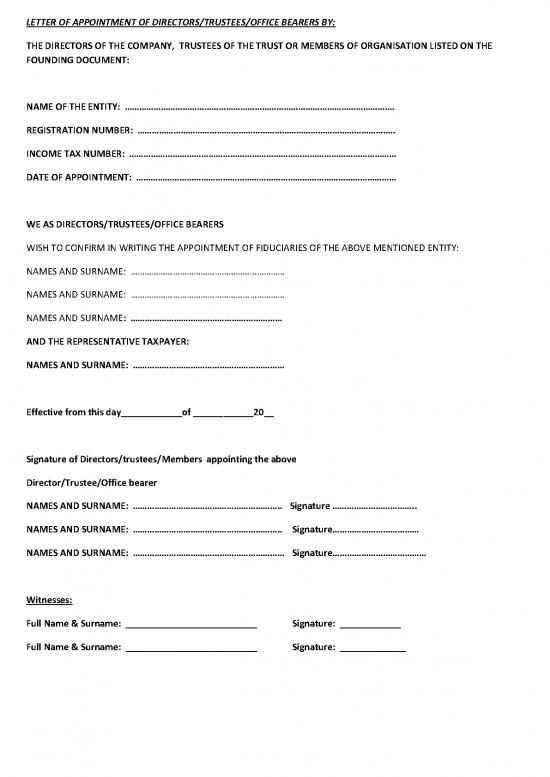 picture Letter Pdf 49086 | Letter Of Appointment Of Directors