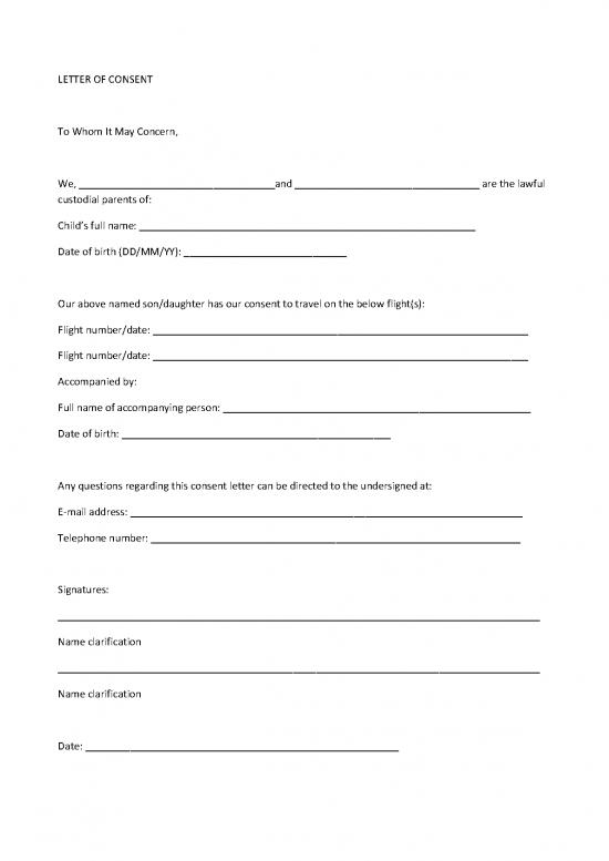 picture Consent Letter Parents 47642 | Letter Of Consent