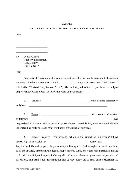 picture_Letter Pdf 47480 | Letter Of Intent For Purchase Of Real Property