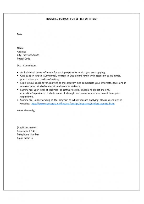 picture Letter Pdf 48515 | Letter Of Intent Template