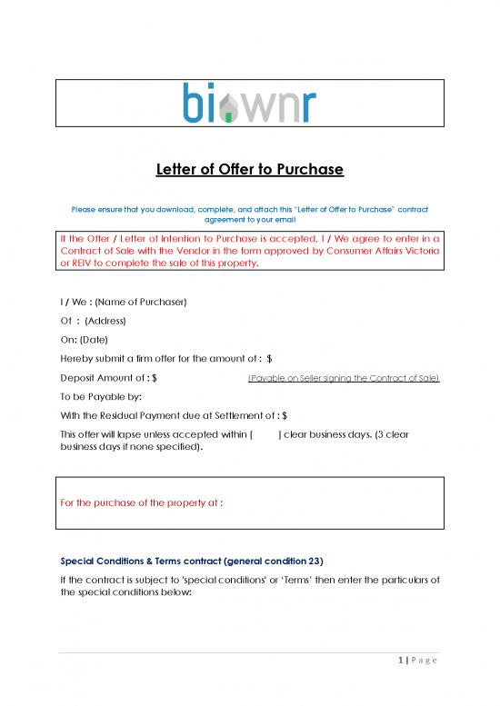 picture Letter Pdf 47551 | Letter Of Offer To Purchase 1