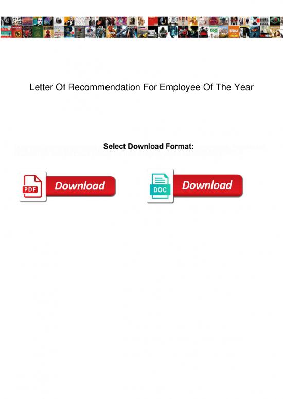 picture Letter Pdf 48146 | Letter Of Recommendation For Employee Of The Year