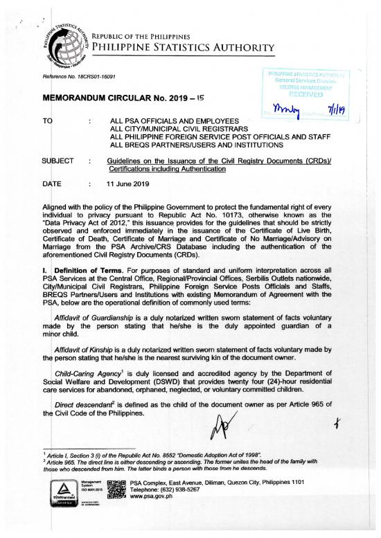picture1_Act Therapy Pdf 48092 | Mc2019 15 Guidelines On The Issuance Of The Crds Certification Including Authentication