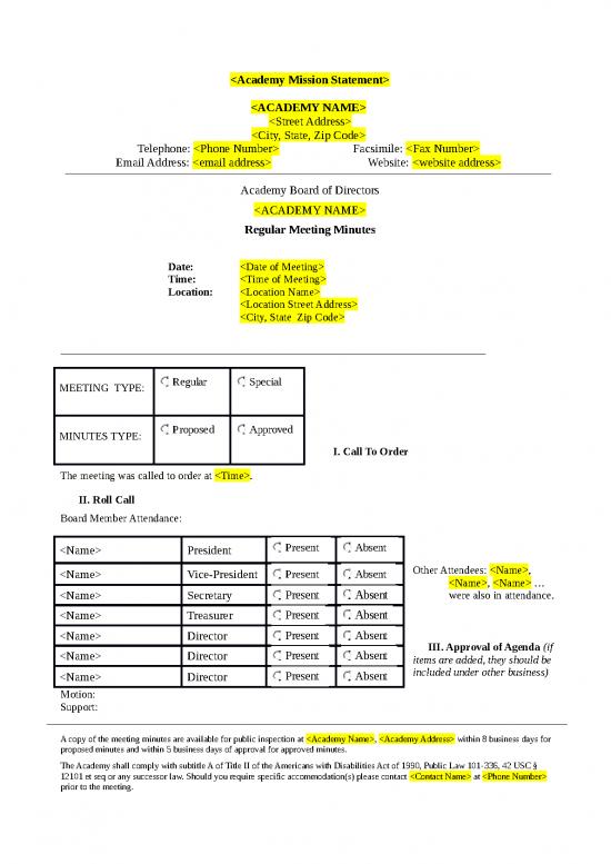 picture_Minutes Of Meeting Template Doc 47404 | Meeting Minutes Template