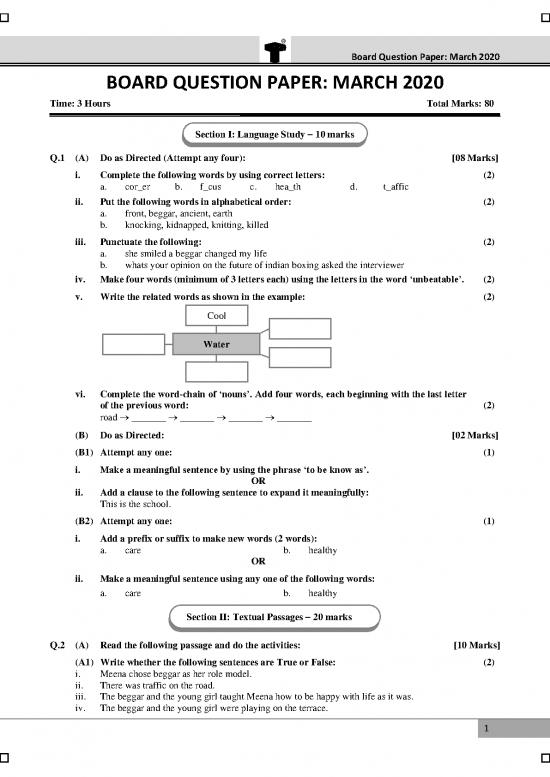 picture1_Letter Pdf 49172 | My English Coursebook March 2020 Marathi Medium Std 10th Ssc Maharashtra Board Question Paper