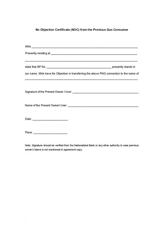 picture1_Agreement Sample 48862 | No Objection Certificate Format