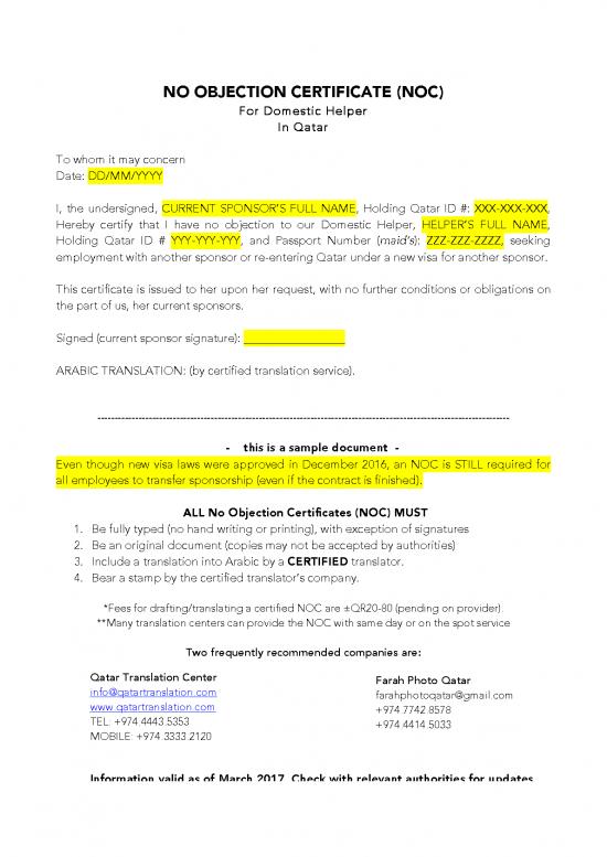 picture1_Arabic Pdf 47692 | No Objection Certificate Noc Employer Releas Qatar