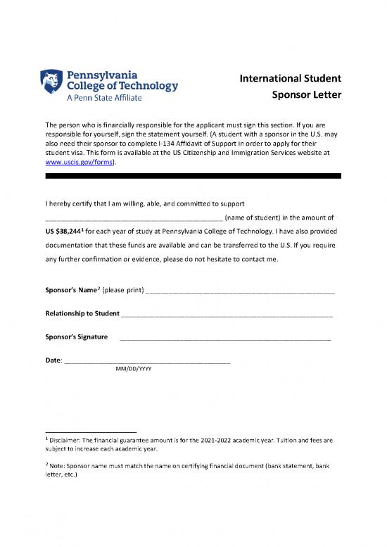picture1_Letter Pdf 49011 | Penn College International Student Sponsor Letter