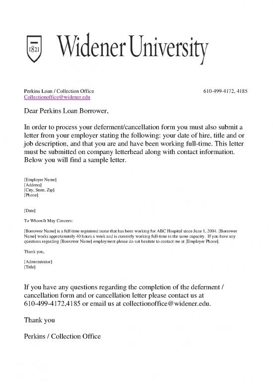picture_Letter Pdf 48173 | Perkins Loan Cancellation Letter To Employer 2917jfv