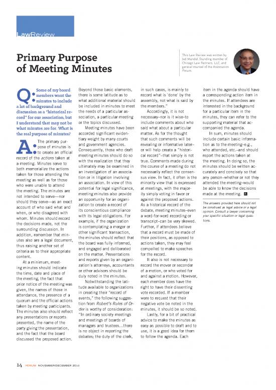 picture1_Primary Purpose Of Meeting Minutes