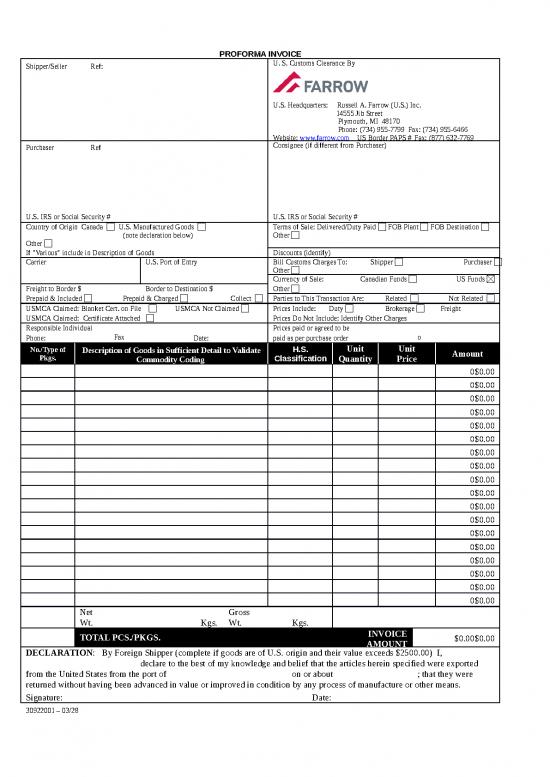 picture Invoice Template Word 47374 | Proforma Invoice Calculation Boxes 2020