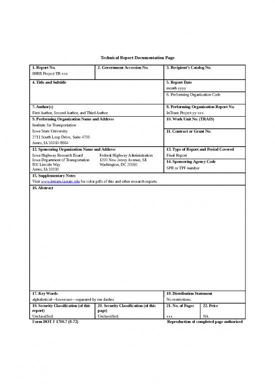 picture Report Template Doc 47140 | Reportstarterdoc W Instructs