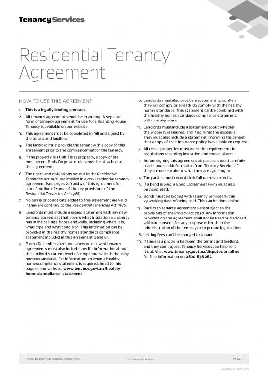 picture1_Agreement Contract Sample 48232 | Residential Tenancy Agreement