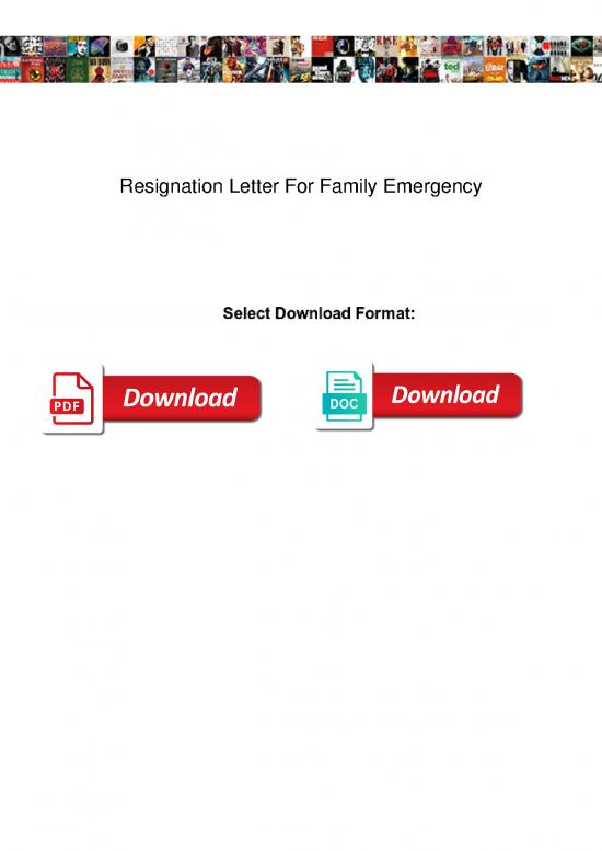 picture Letter Pdf 48244 | Resignation Letter For Family Emergency