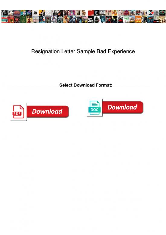 picture1_Letter Pdf 47509 | Resignation Letter Sample Bad Experience