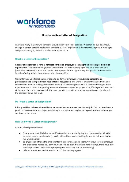 picture Letter Pdf 49307 | Resume 101 How To Write A Letter Of Resignation January 2020