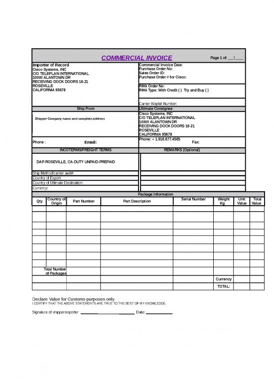 picture Invoice Template Word 47341 | Rma Customer
