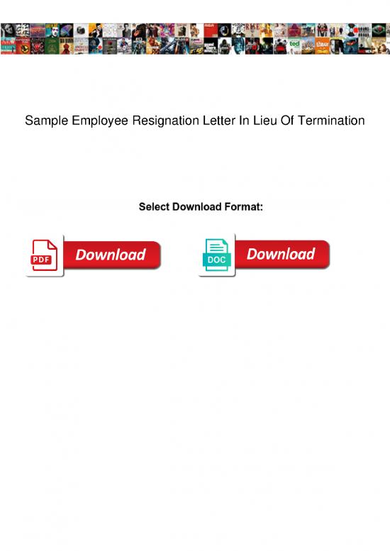 picture Letter Pdf 48838 | Sample Employee Resignation Letter In Lieu Of Termination