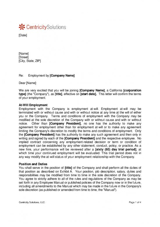picture_Letter Pdf 47616 | Sample Employment Offer Letter California