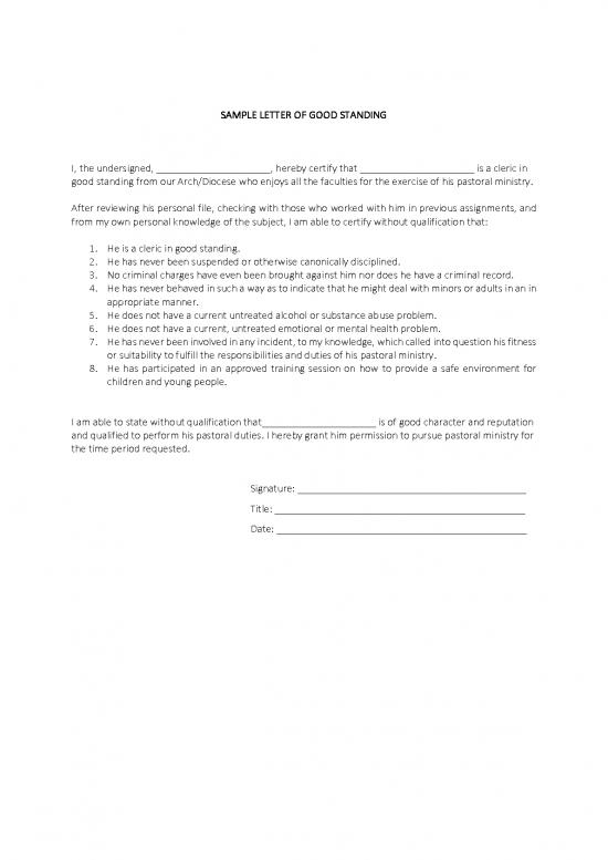 picture Letter Pdf 48140 | Sample Letter Of Good Standing
