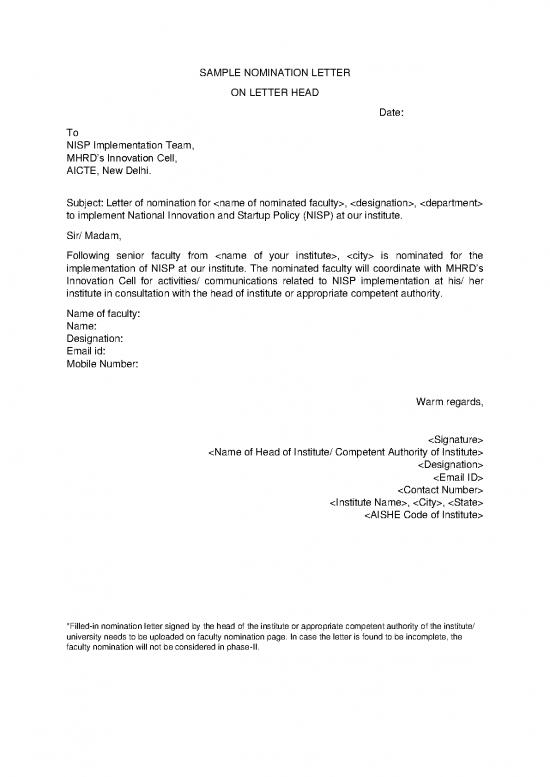 picture_Letter Pdf 47500 | Sample Nomination Letter