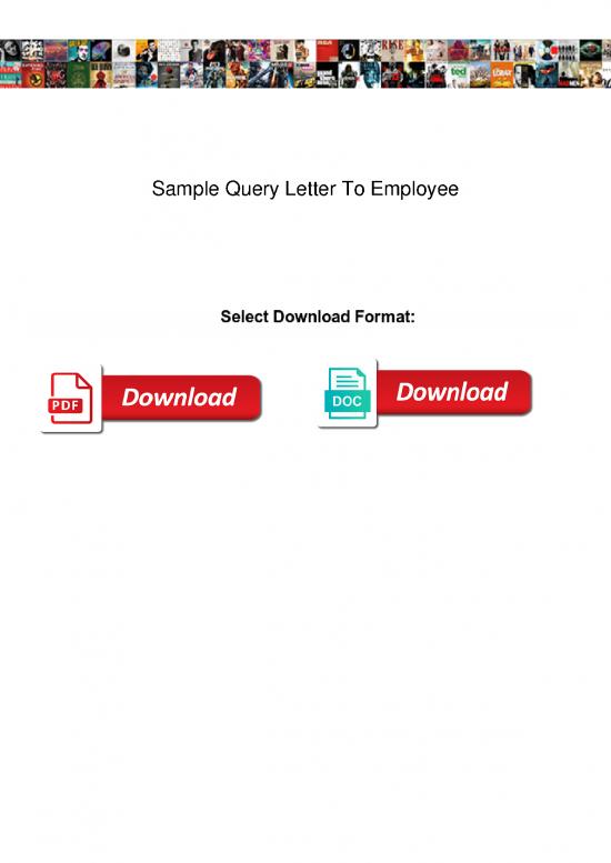 picture1_Letter Pdf 48338 | Sample Query Letter To Employee