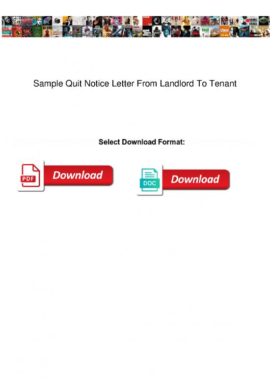 picture_Letter Pdf 48549 | Sample Quit Notice Letter From Landlord To Tenant