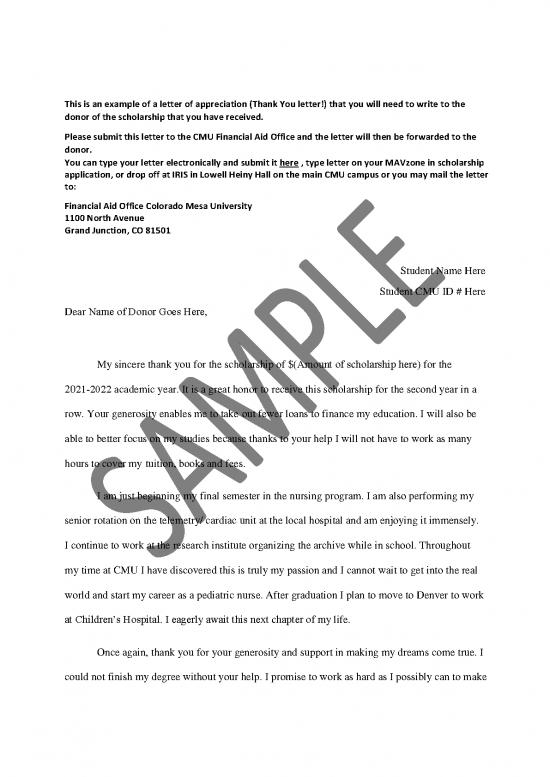 picture Scholarship Application Letter Sample Pdf 48509 | Sample Ty Letter