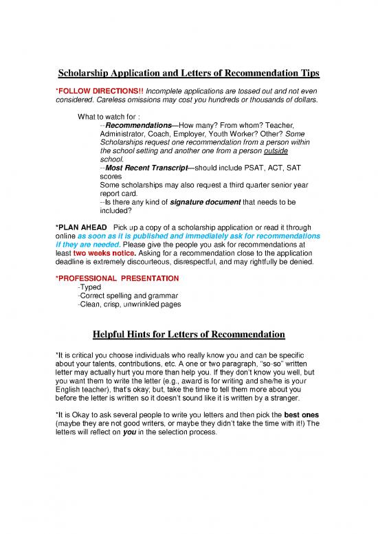picture1_Application Format Pdf 48856 | Scholarship Application And Recommendation Letter Tips