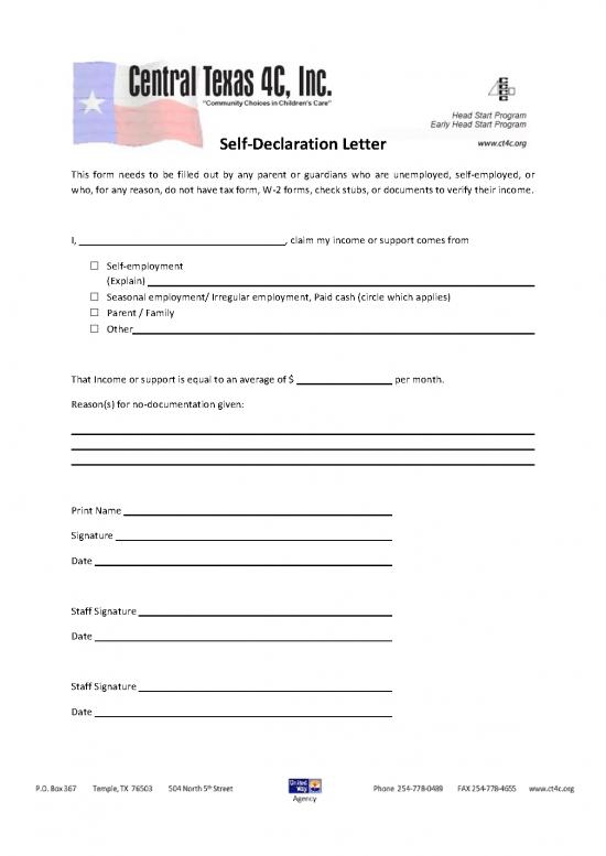 picture1_Letter Pdf 48479 | Self Declaration Form B