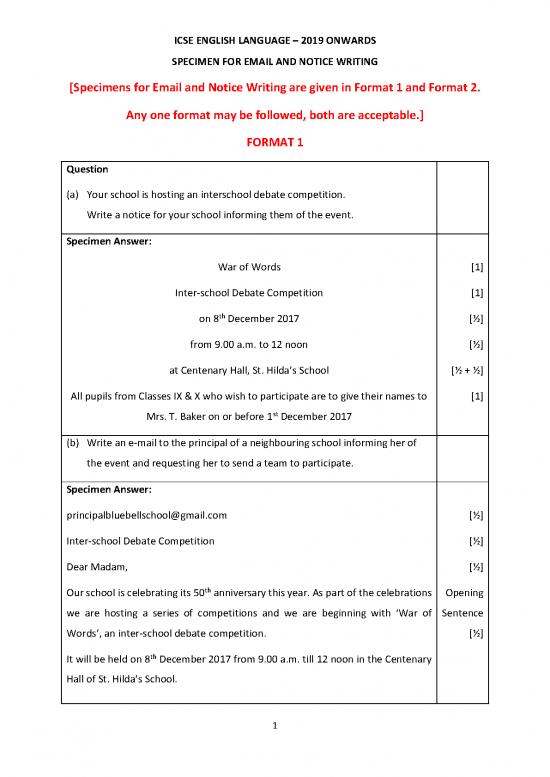 picture1_Language Pdf 47634 | Specimen For Email And Notice Writing