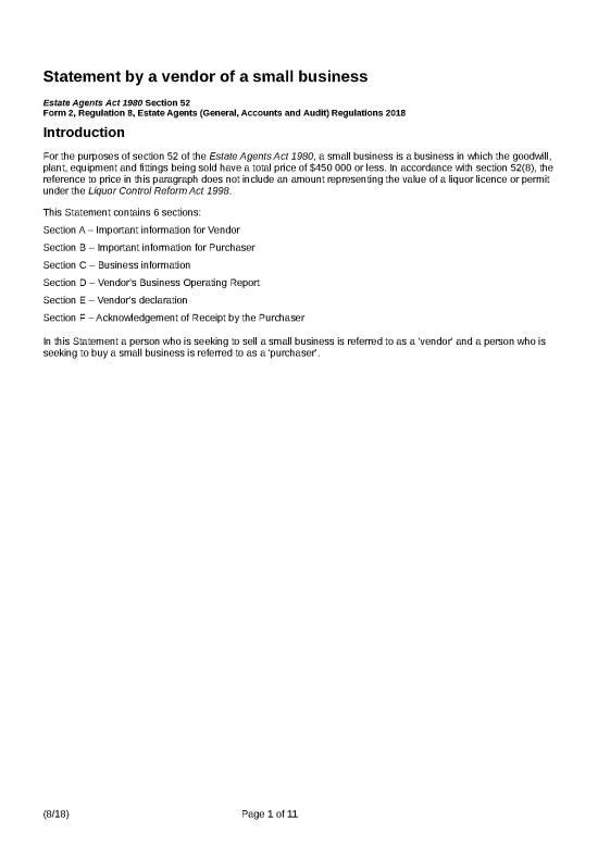 picture1_Report Template Doc 47157 | Statement By A Vendor Of A Small Business
